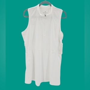 Danskin Moisture-Control White Golf Dress Pockets